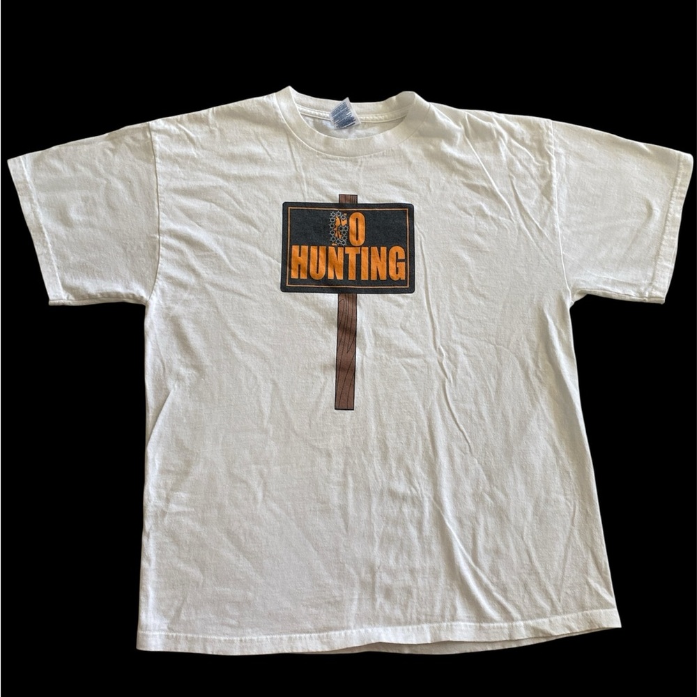 Delta Pro Weight Vintage 90s White Go Hunting Shooting Range T-Shirt Mens Large
